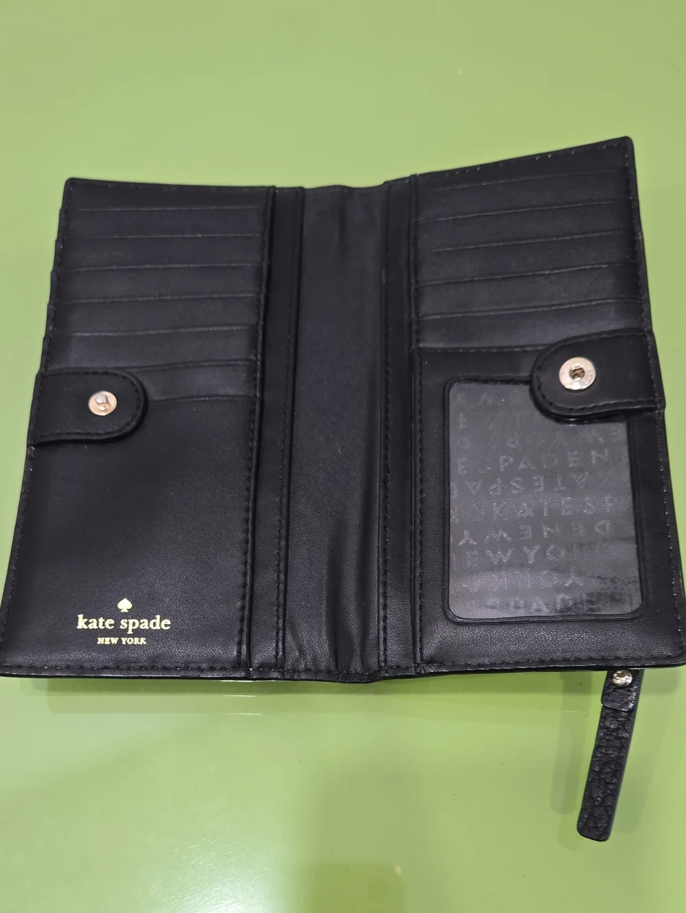 Kate Spade Bixby Place Black Patent Satchel with Gold Hardware and Wallet